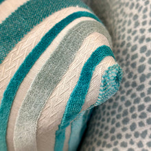 Load image into Gallery viewer, Teal Striped Down Lumbar
