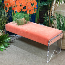 Load image into Gallery viewer, Coral &amp; Acrylic Bench
