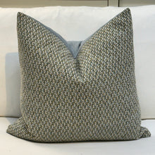 Load image into Gallery viewer, Blue/Green Tweed Down Pillow
