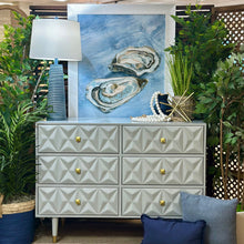 Load image into Gallery viewer, Grey Geometric Dresser

