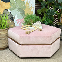 Load image into Gallery viewer, Blush Storage Ottoman
