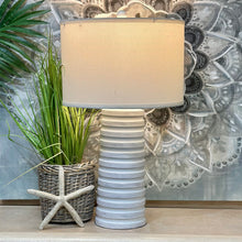 Load image into Gallery viewer, Ivory Ribbed Lamp
