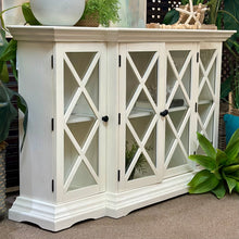 Load image into Gallery viewer, White Breakfront Cabinet
