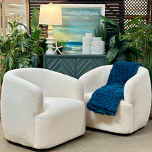 Load image into Gallery viewer, White Sherpa Swivel Chair
