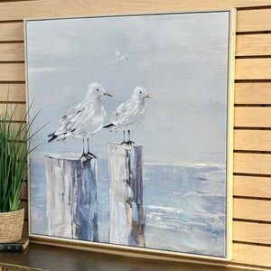 Two Pirtched Seagulls Art