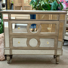 Load image into Gallery viewer, Mirrored Bedside Table
