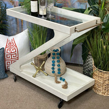 Load image into Gallery viewer, Ivory Z Bar Cart
