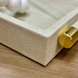 SM Grey Shagreen Tray