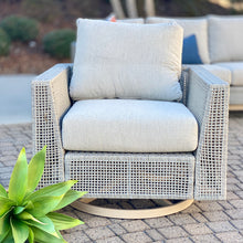 Load image into Gallery viewer, Lt Beige Outdoor Swivel Chair
