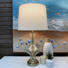 Load image into Gallery viewer, Modern Clear Seeded Glass Lamp
