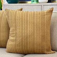 Load image into Gallery viewer, Mustard Textured Pillow
