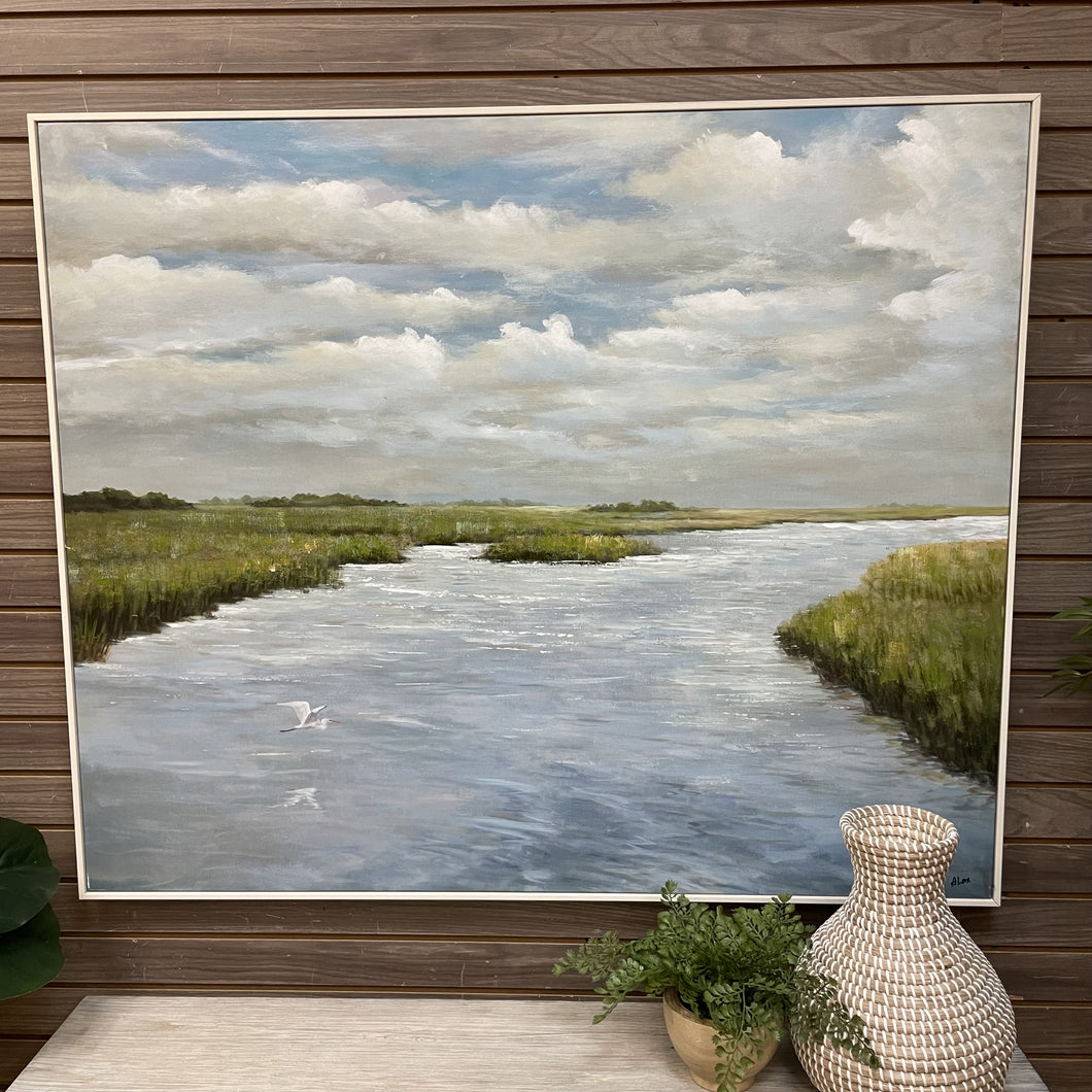 Marsh Giclee w/ Off-White Frame