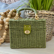 Load image into Gallery viewer, Green Woven Handbag
