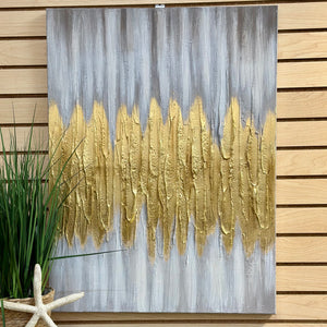 Gold Drip Abstract