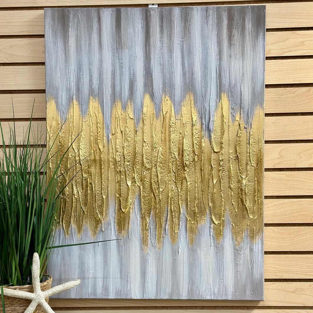 Gold Drip Abstract