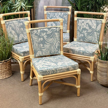 Load image into Gallery viewer, Spa Blue Floral Dining Chair
