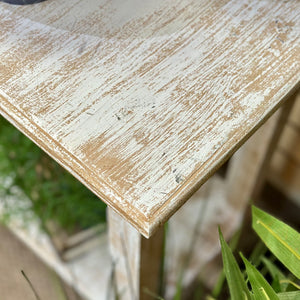 White Distressed Console