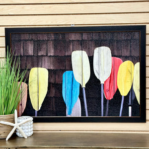 Textured Framed Paddle Art