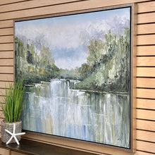 Load image into Gallery viewer, Hand Painted Pond Abstract
