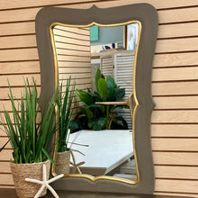 Load image into Gallery viewer, Grey &amp; Gold Designer Mirror
