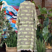 Load image into Gallery viewer, Green Fish Kimono

