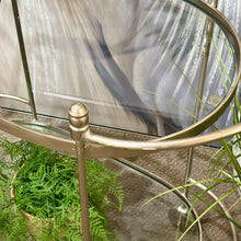 Load image into Gallery viewer, Oval Glass/Metal Bar Cart
