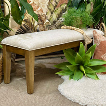 Load image into Gallery viewer, Beige Upholstered Bench

