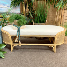 Load image into Gallery viewer, Oval Rattan Bench
