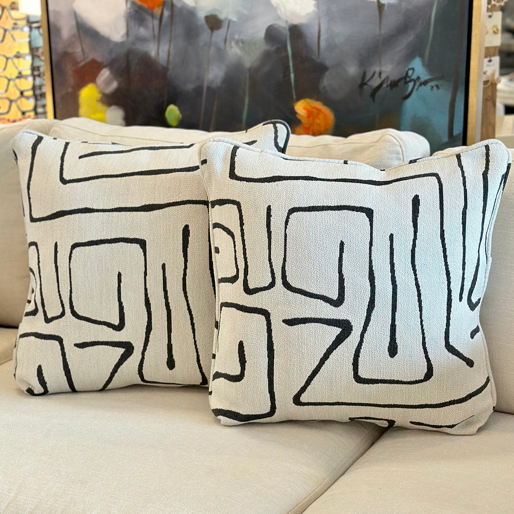 B & W Pillow