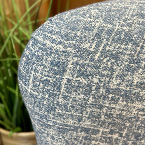 Blue Jacquard Swivel Glider