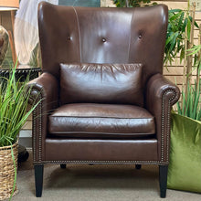 Load image into Gallery viewer, Bernhardt Mocha Leather Chair
