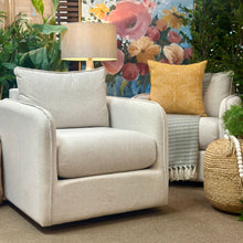 Load image into Gallery viewer, Ivory Accent Swivel Chair
