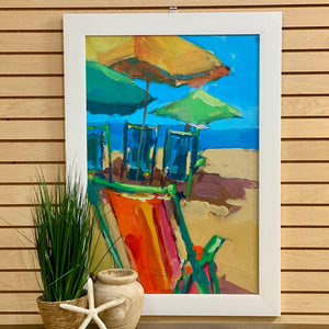 Colorful Beach Chairs Art