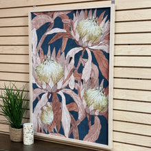 Load image into Gallery viewer, Navy/Beige Floral Print I
