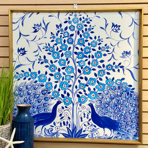 Blue Peacock Art