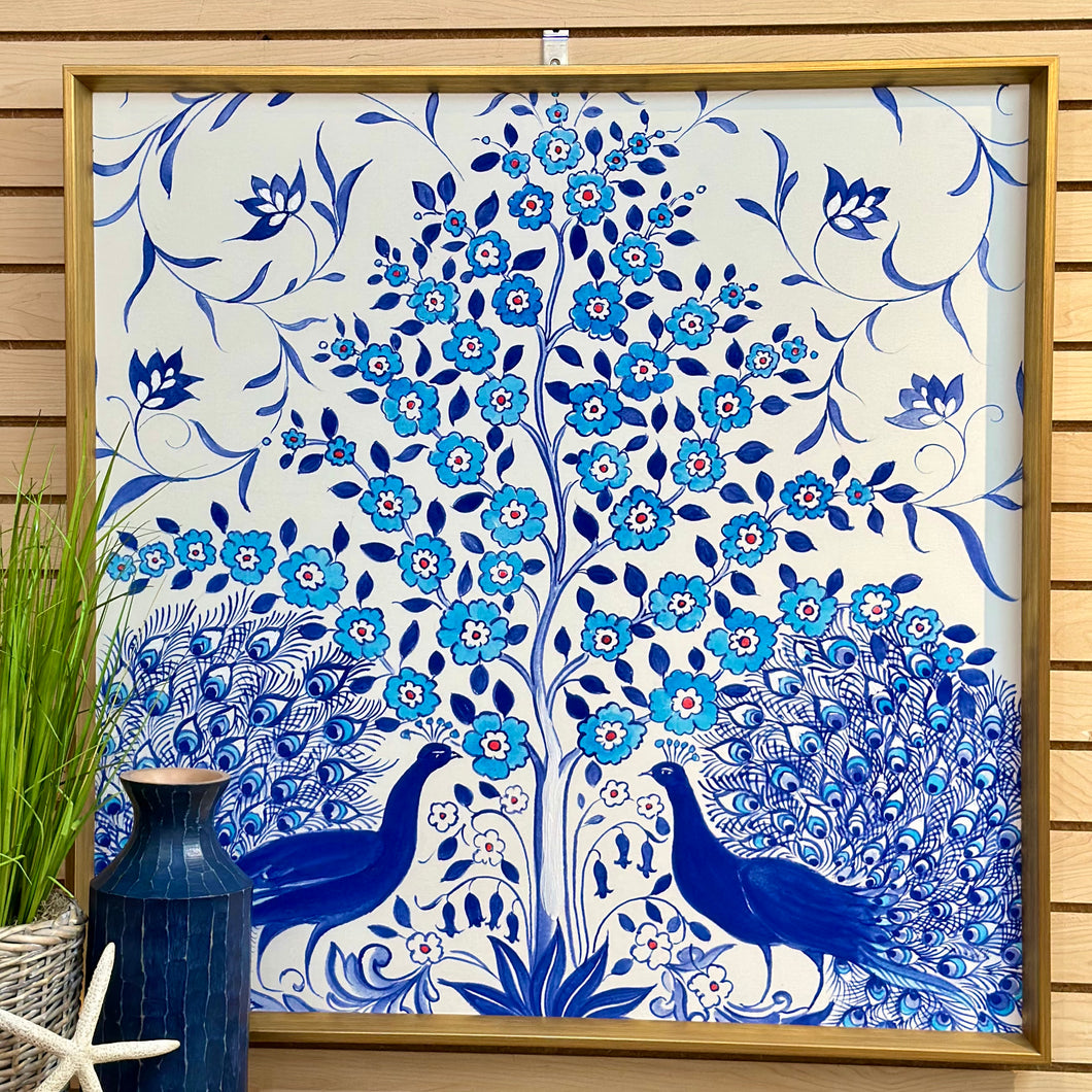 Blue Peacock Art