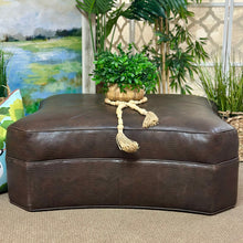 Load image into Gallery viewer, LG Faux Leather Ottoman
