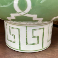Load image into Gallery viewer, Green &amp; White Decorative Bowl
