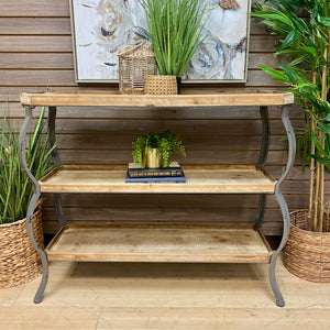Wood & Metal Console