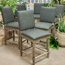 Load image into Gallery viewer, Grey Weathered Counter Stool
