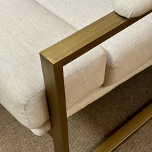 Load image into Gallery viewer, 'Bënkel' Brass Accent Chair
