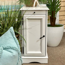 Load image into Gallery viewer, White USB Side Table
