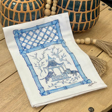 Load image into Gallery viewer, Blue Chinoiserie Towel
