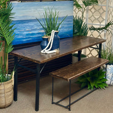 Load image into Gallery viewer, 2PC Reclaimed Wood/Black Dining Set
