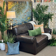 Load image into Gallery viewer, La-Z-Boy Brown Leather Loveseat
