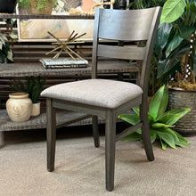 Load image into Gallery viewer, Grey Wood Dining Chair
