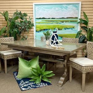 Grey Trestle Dining Table
