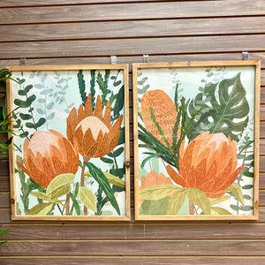 Framed Protea Art I