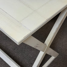 Load image into Gallery viewer, Ivory Trestle Side Table
