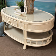 Load image into Gallery viewer, Ivory Oval Coffee Table
